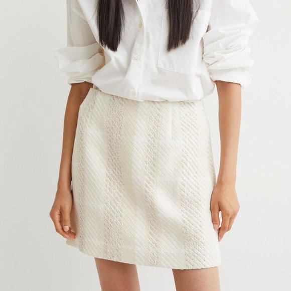 H&M matching set Textured Weave Skirt - Picture 2 of 4